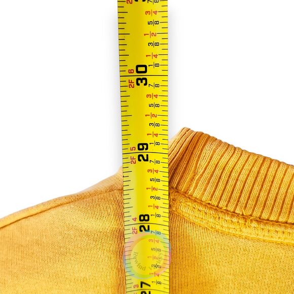 H&M LOGG Sweatshirt Mens Medium Yellow Blue SUSTAIN Graphic Cal Bears Team Color - Picture 9 of 10